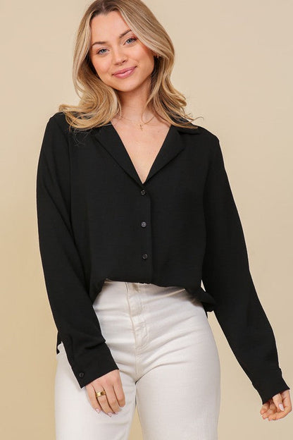 Long Sleeve Button Down Brooklyn Top