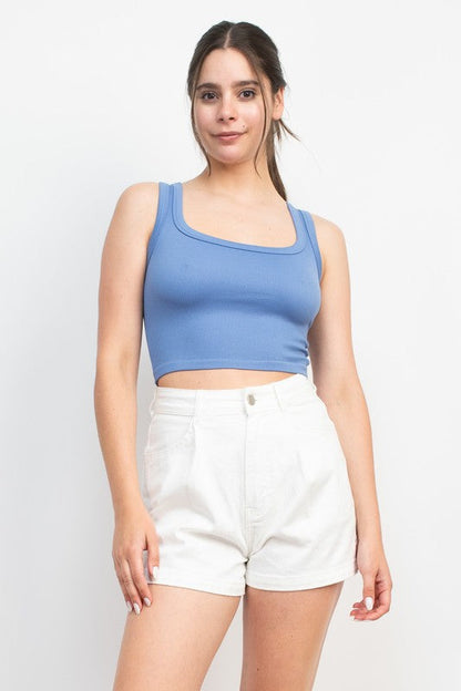 Scoop Neck Basic Tank Top