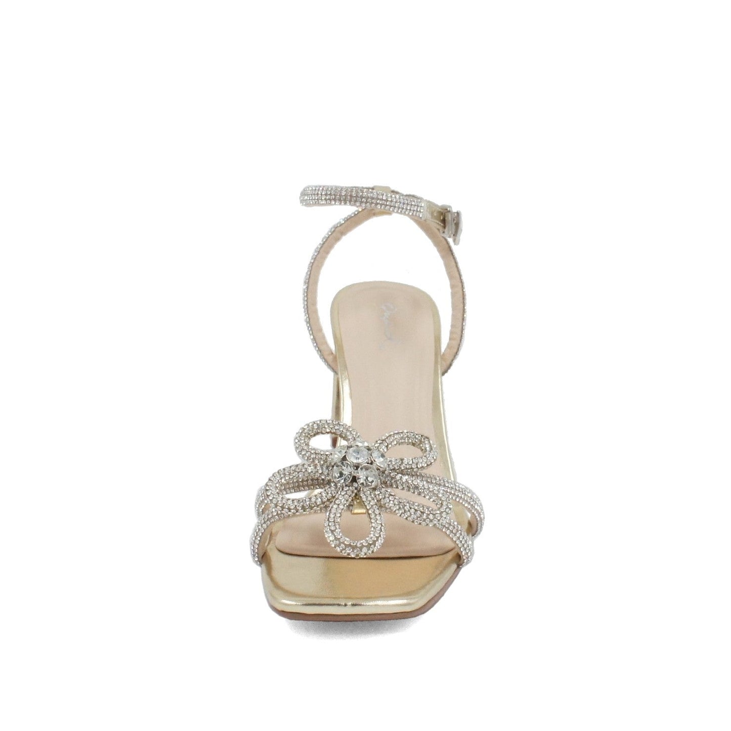 Women Rhinestone Glitter Sandal - Gold