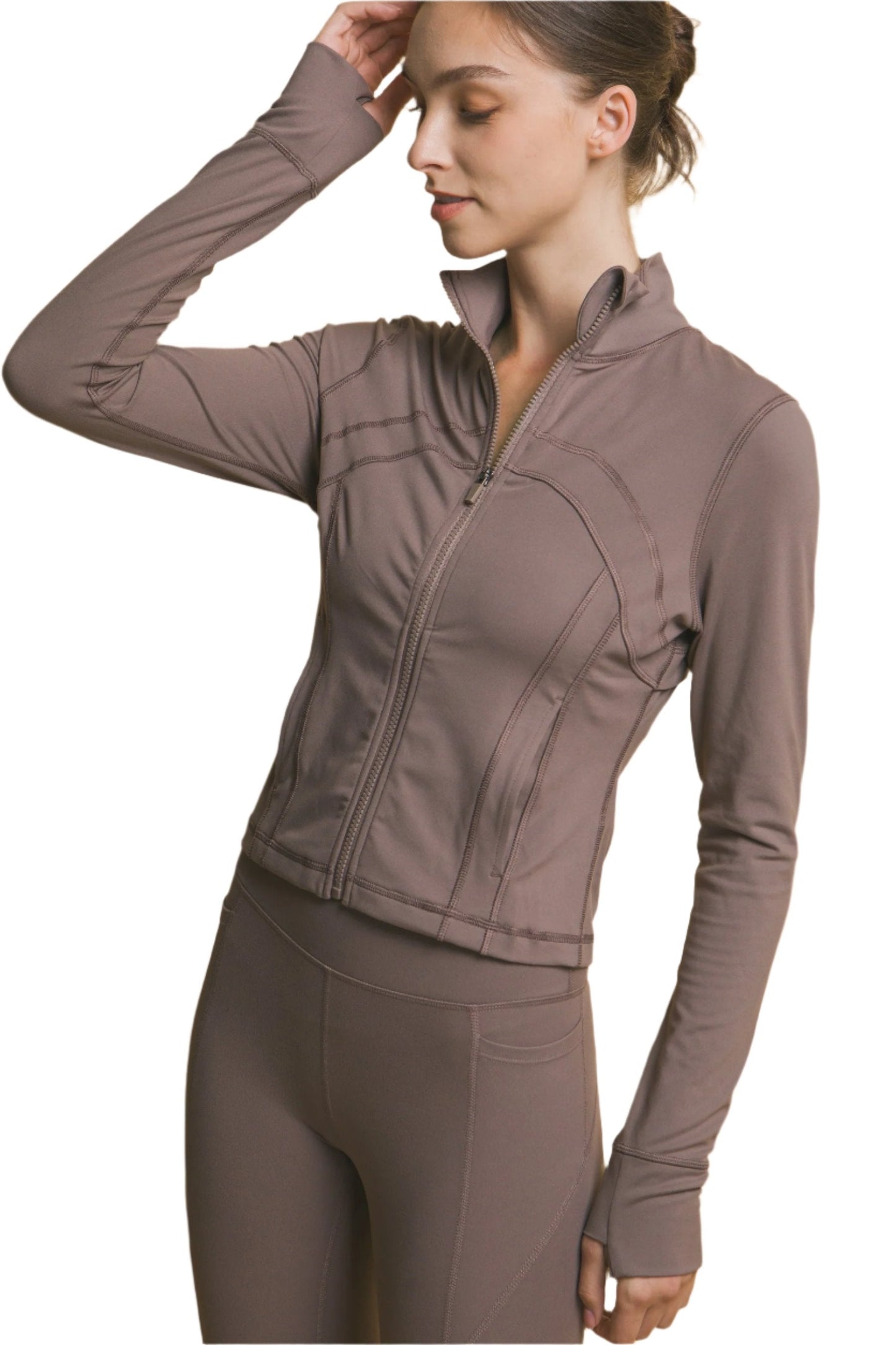 Active Long-Sleeve Zip-Up Performance Top