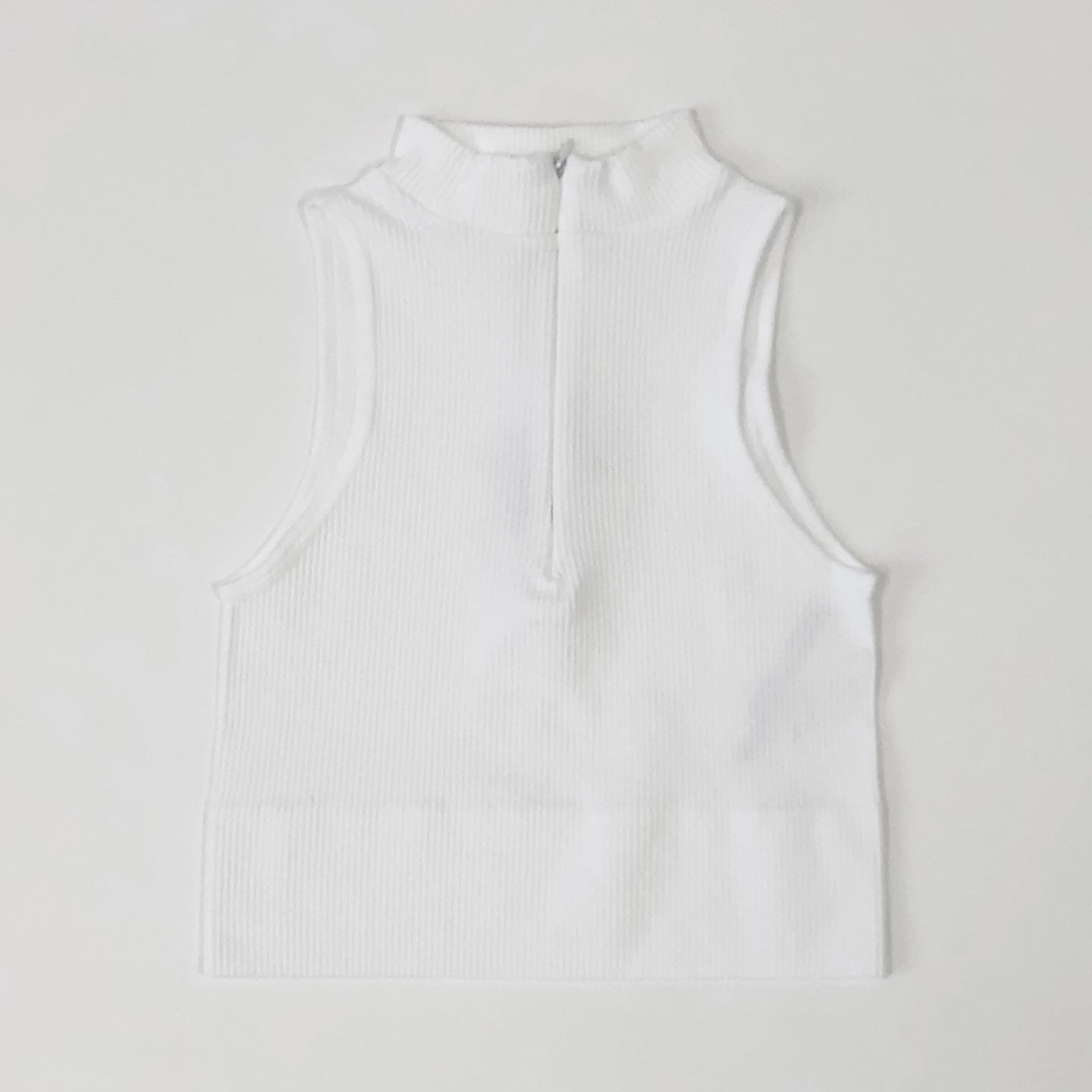 Women's Sleeveless Ribbed Turtleneck Tank