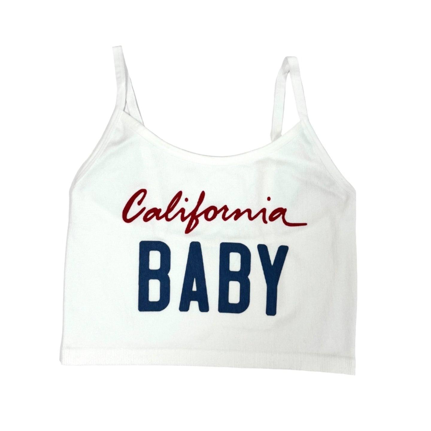 Spaghetti Strap Cami Women Crop Top