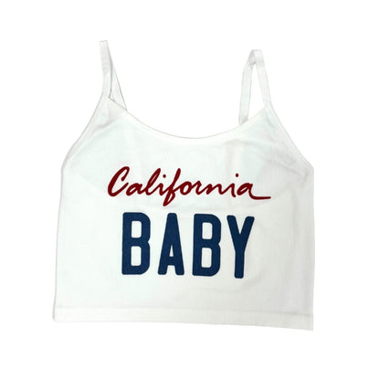 Spaghetti Strap Cami Women Crop Top